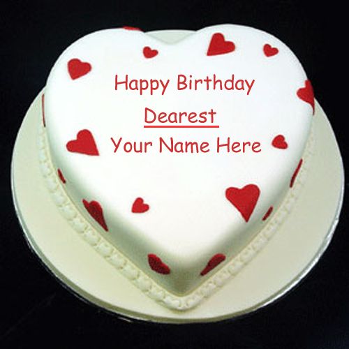 Best Friend Birthday Wishes Lovely Heart Cake Name Pix - Name Birthday Cake